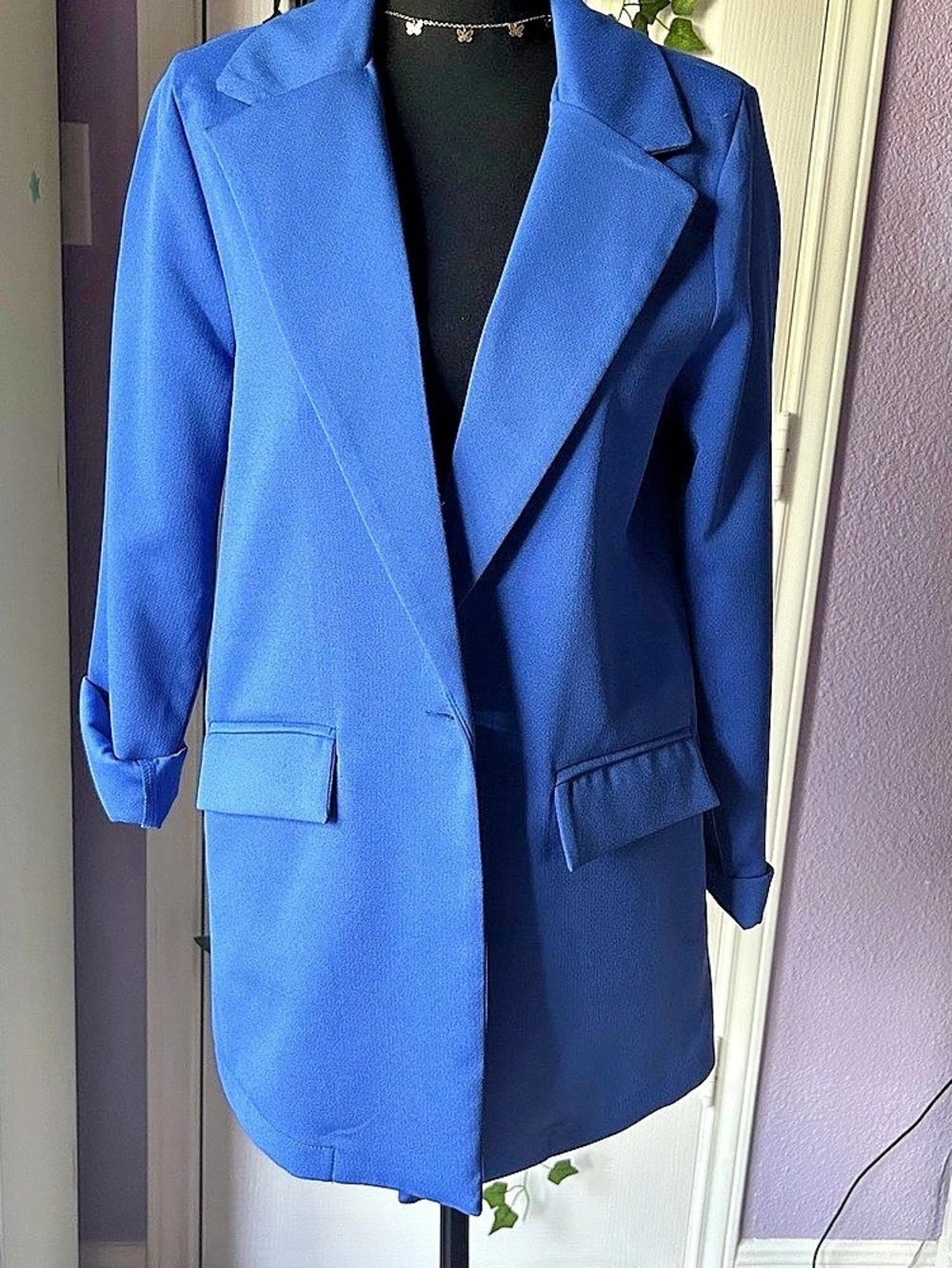 DeFacto Blue Blazer Size 36 Like New